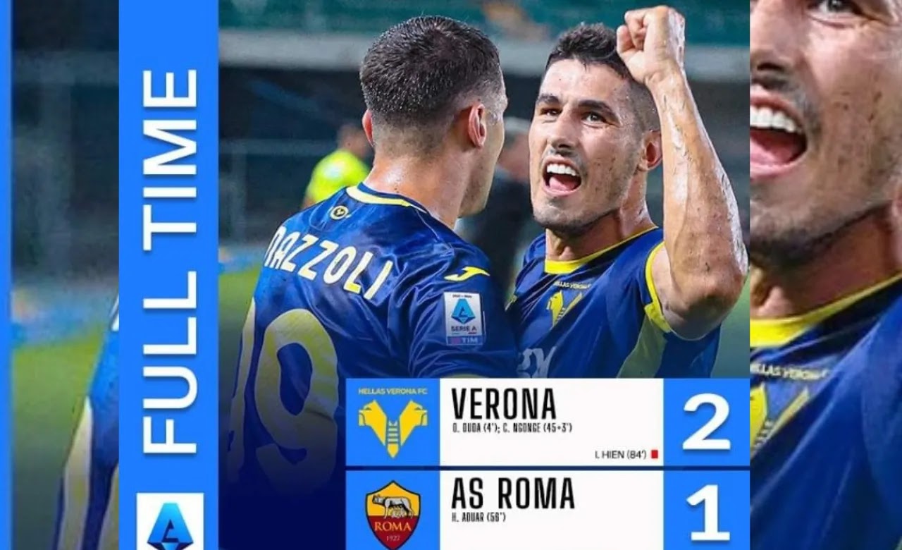 Roma Dibungkam Verona. Pertahanan Tim Jadi Catatan