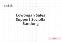 Lowongan Sales Support Sociolla Bandung