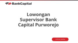 Lowongan Supervisor Bank Capital Purworejo