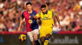 Momen pertandingan Barcelona melawan Las Palmas (Dok. Ist)
