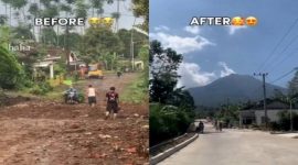 Jalan yang diperbaiki (Dok. Ist)