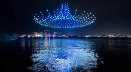 Ilustrasi Pertunjukkan Drone Show