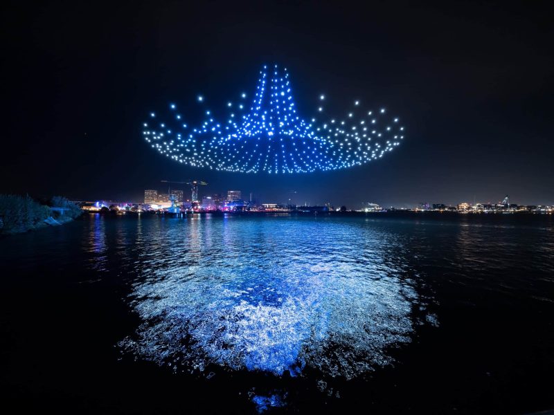 Ilustrasi Pertunjukkan Drone Show
