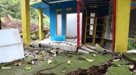 Kerusakan rumah warga di lahan (Dok. Ist)