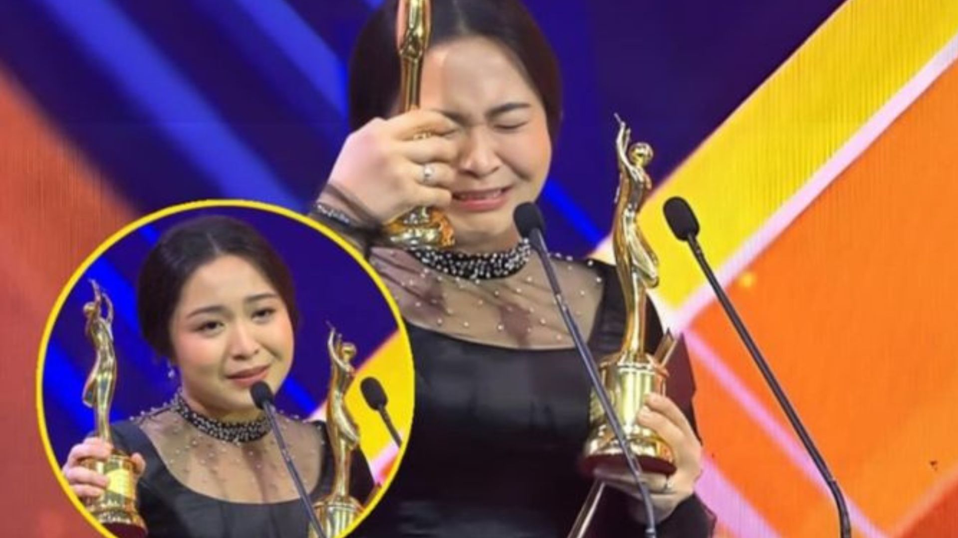 Dapat 3 Piala dalam AMI Awards 2024, Tangis Bernadya Ribka Pecah