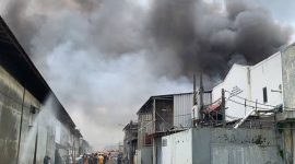 Gudang mainan terbakar ( Dok. Ist)