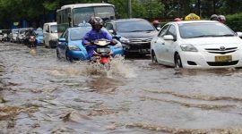 Mobil yang terendam banjir (Dok. Ist)