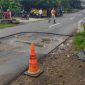 Aspal di Ngawi terkelupas (Dok. Ist)