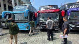 Bus yang disita kejaksaan (Dok. Ist)