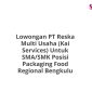 Lowongan PT Reska Multi Usaha (Kai Services) Untuk SMA/SMK Posisi Packaging Food Regional Bengkulu