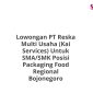 Lowongan PT Reska Multi Usaha (Kai Services) Untuk SMA/SMK Posisi Packaging Food Regional Bojonegoro