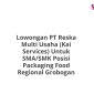 Lowongan PT Reska Multi Usaha (Kai Services) Untuk SMA/SMK Posisi Packaging Food Regional Grobogan