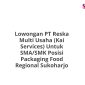 Lowongan PT Reska Multi Usaha (Kai Services) Untuk SMA/SMK Posisi Packaging Food Regional Sukoharjo