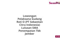 Lowongan Pelaksana Gudang Roti O (PT Sebastian Citra Indonesia) Lulusan SMA Penempatan Tbk Jember