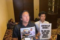 Aktivis yang masuk secara paksa saat rapat DPR (Dok ist)