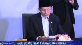 Kementerian Agama Tetapkan 1 Syawal 1446 H Jatuh pada 31 Maret 2025