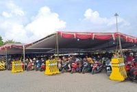 Antrian pemotor di pelabuhan Ciwadan (Dok. Ist)