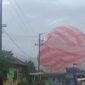 Balon udara yang tersangkut di tiang listrik (Dok. Ist)