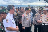 Gubernur Maluku saat tinjau lokasi bentrokan (Dok. Ist)