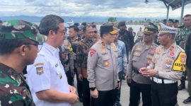 Gubernur Maluku saat tinjau lokasi bentrokan (Dok. Ist)
