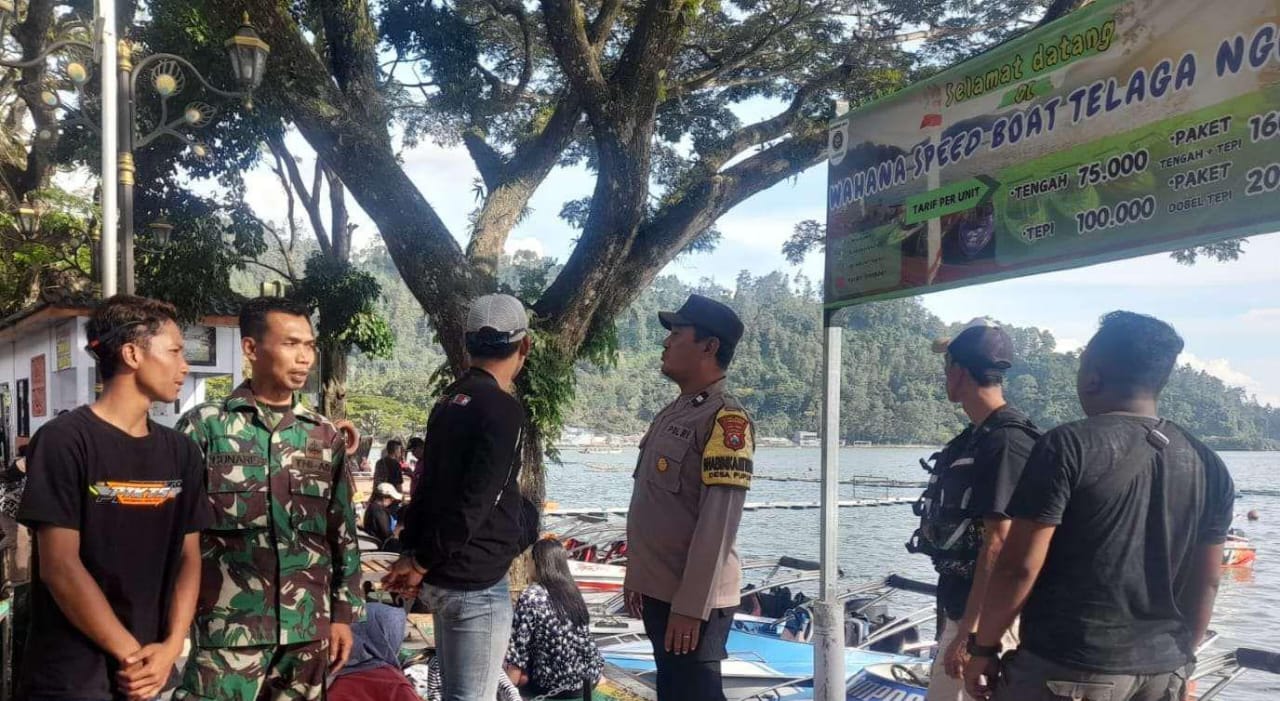 Telaga Ngebel Ramai Dikunjungi Wisatawan, Sertu Gunaris Jamin Keamanan dan Kenyamanan
