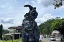 Patung Biawak Raksasa di Wonosobo Jadi Magnet Wisatawan