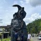 Patung Biawak Raksasa di Wonosobo Jadi Magnet Wisatawan