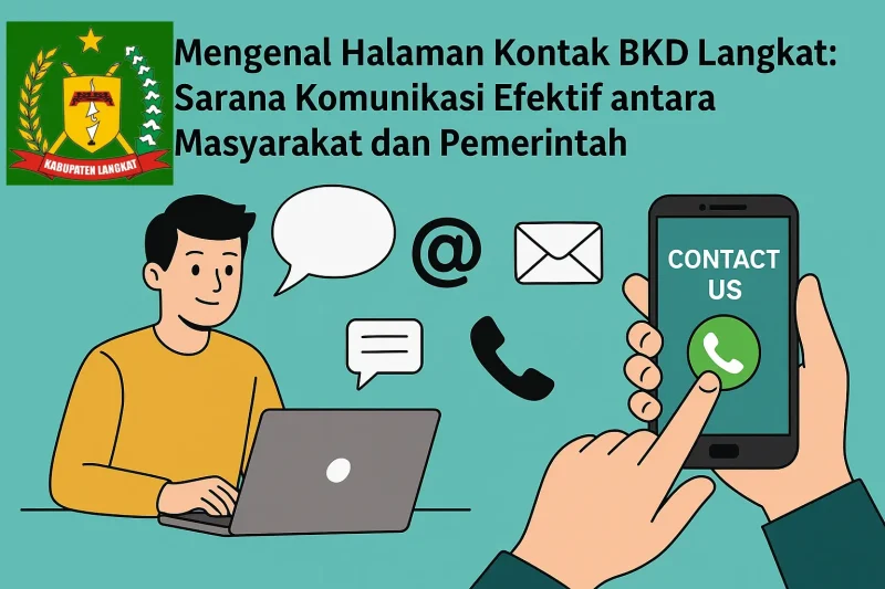 Halaman kontak BKD Langkat memudahkan komunikasi masyarakat & ASN. Cek alamat, email, dan info layanan kepegawaian di sini.

