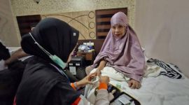 Jamaah haji yang memiliki gangguan penglihatan (Dok. Ist)