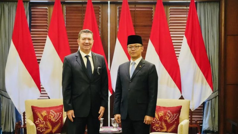 Momen Menlu RI bertemu Dubes Italia (Dok. Ist)