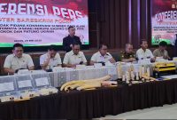 Konferensi kasus pengedar gading gajah (Dok. Ist)