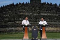 Potret Presiden Prancis dan Presiden Prabowo Subianto (Dok. Ist)