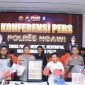 Konferensi pers peredaran uang palsu (Dok. Ist) 