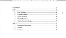 Cara membuat daftar isi otomatis