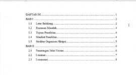 Cara membuat daftar isi otomatis