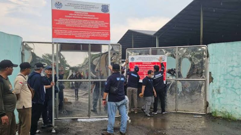 Pabrik limbah yang ditutup paksa (Dok. Ist)