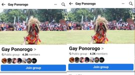 Grup Facebook Gay Ponorogo (Dok. Ist)