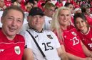 Jennifer Coppen saat menonton timnas Indonesia vs China (Dok. Ist)