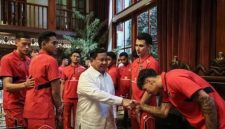 Timnas Indonesia yang berkunjung ke kediaman Presiden Prabowo (Dok. Ist)