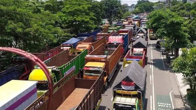 Demo Supir Truk (Dok. Ist)