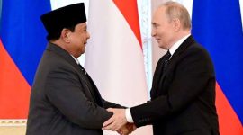 Presiden Prabowo saat bertemu dengan presiden Rusia (Dok ist)