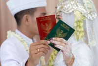 Ilustrasi pengantin yang mengikuti nikah gratis (Dok. Ist) 