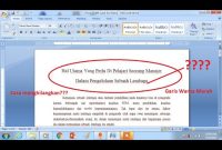 Cara Menghilangkan Garis Merah di Word 