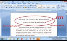 Cara Menghilangkan Garis Merah di Word