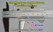 Cara membaca jangka sorong