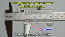 Cara membaca jangka sorong