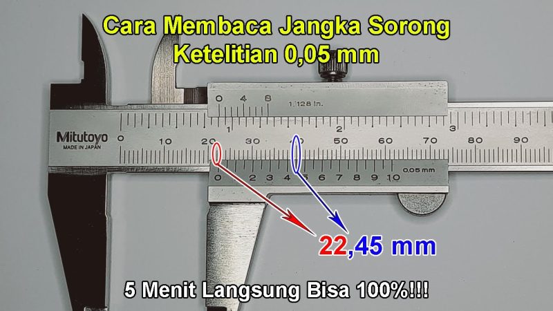 Cara membaca jangka sorong