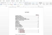 Cara Membuat Daftar Isi Otomatis di Word