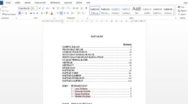 Cara Membuat Daftar Isi Otomatis di Word