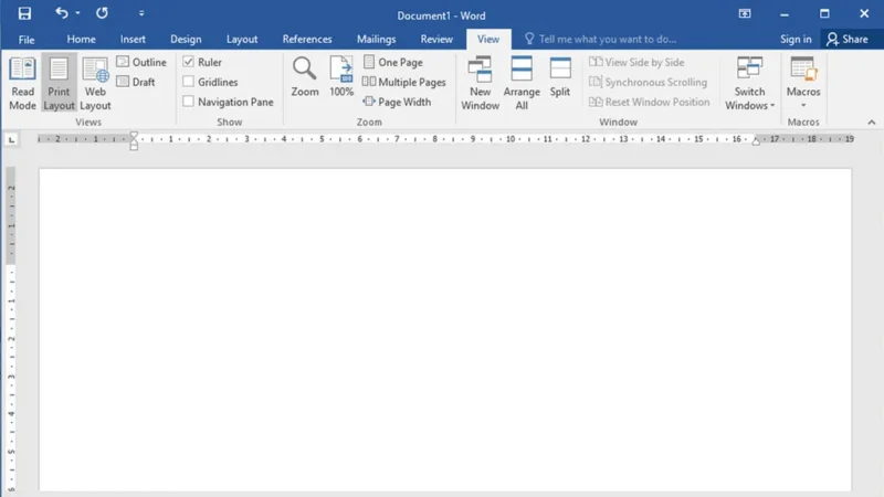 Cara Memunculkan Penggaris di Word